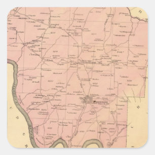 Sticker Carré Banlieue noire de Rockland