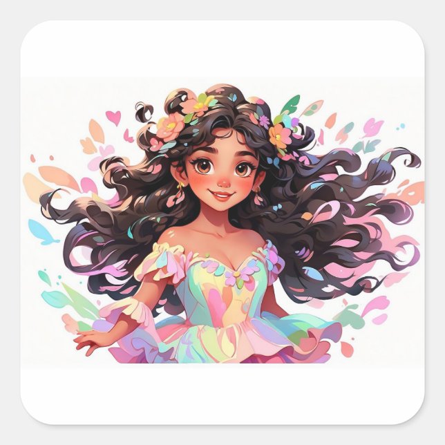 Sticker Carré Barbie (Devant)