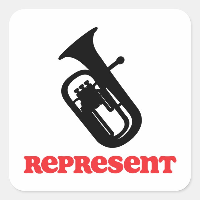 Sticker Carré Baritone (Devant)