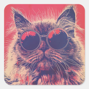 Sticker Carré Baroque Baid : L'Himalaya anxieux