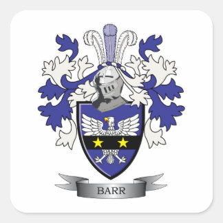 Sticker Carré Barr Family Crest Armoiries