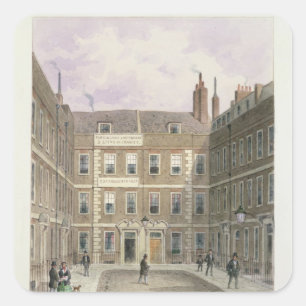 Sticker Carré Bartlett's Buildings, Holborn, 1838