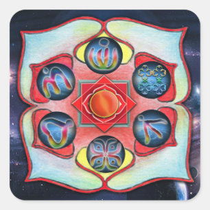 Sticker Carré Base Chakra