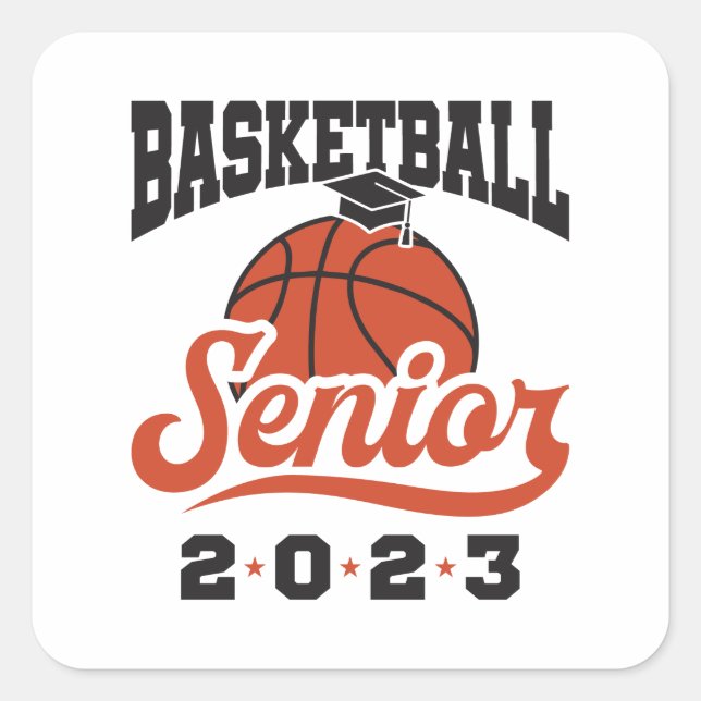Sticker Carré Basketball senior 2023 (Devant)