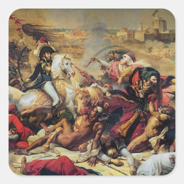 Sticker Carré Bataille d'Aboukir, le 25 juillet 1799 (Devant)