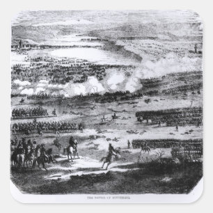 Sticker Carré Bataille d'Austerlitz, le 2 décembre 1805