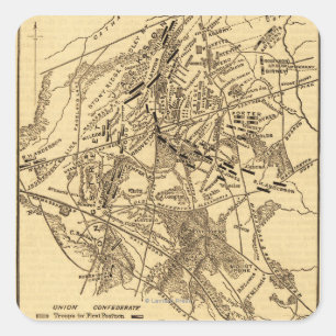 Sticker Carré Bataille de Bull Run 3