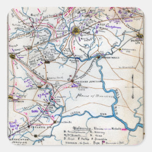 Sticker Carré Bataille de Bull Run 4