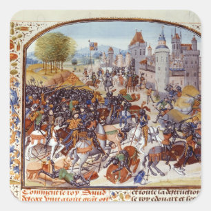 Sticker Carré Bataille de la croix de Neville du cent