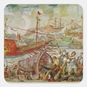 Sticker Carré Bataille de Lepanto, octobre 1571, 1600