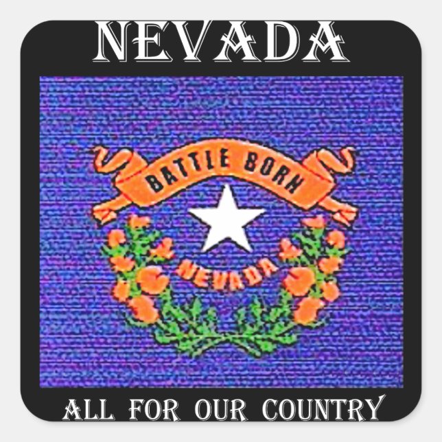 Sticker Carré Bataille du Nevada née (Devant)