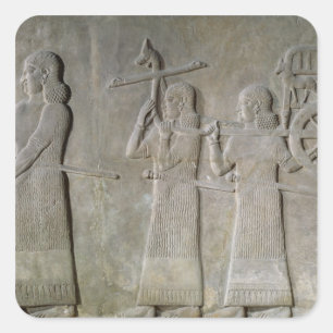 Sticker Carré Bateaux à boisson et char royal