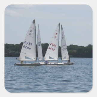 Sticker Carré Bateaux à voile Lake Harriet