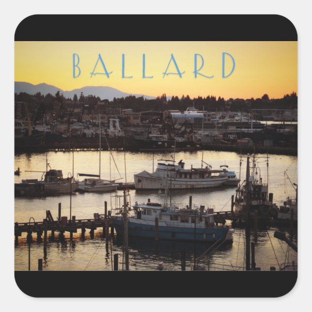 Sticker Carré Bateaux Ballard (Devant)