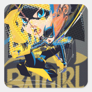 Sticker Carré Batgirl Swning Kick