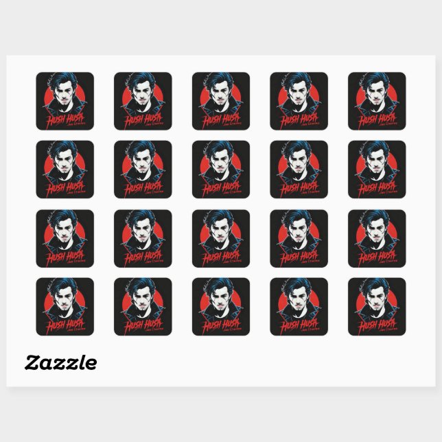 STICKER CARRÉ BÂTIMENT ARTISANAL À POUSSIÈRE (Feuille)