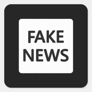 STICKER CARRÉ BÂTIMENTS DE FAUSSES NOUVELLES