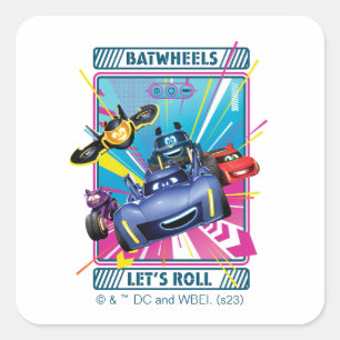 Sticker Carré Batwheel™ - Roulons