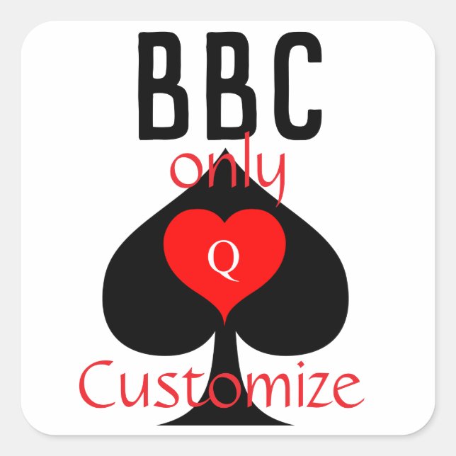 Sticker Carré BBC Seule pique lame signe Thunder_Cove (Devant)