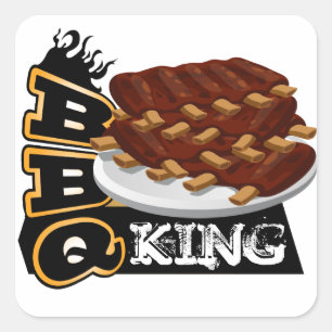 STICKER CARRÉ BBQ KING !
