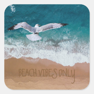 Sticker Carré Beach Vibes