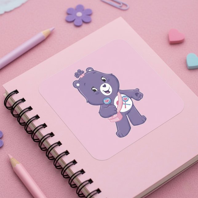 Sticker Carré Bear (Créateur téléchargé)