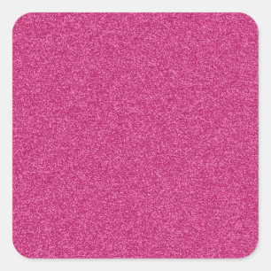Sticker Carré Beau effet parties scintillant rose chaud girly ar