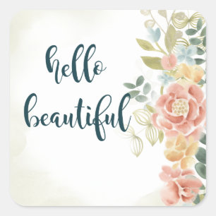 Sticker Carré Bébé fille I