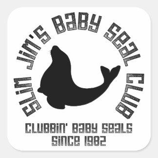 Sticker Carré Bébé Seal Clubber