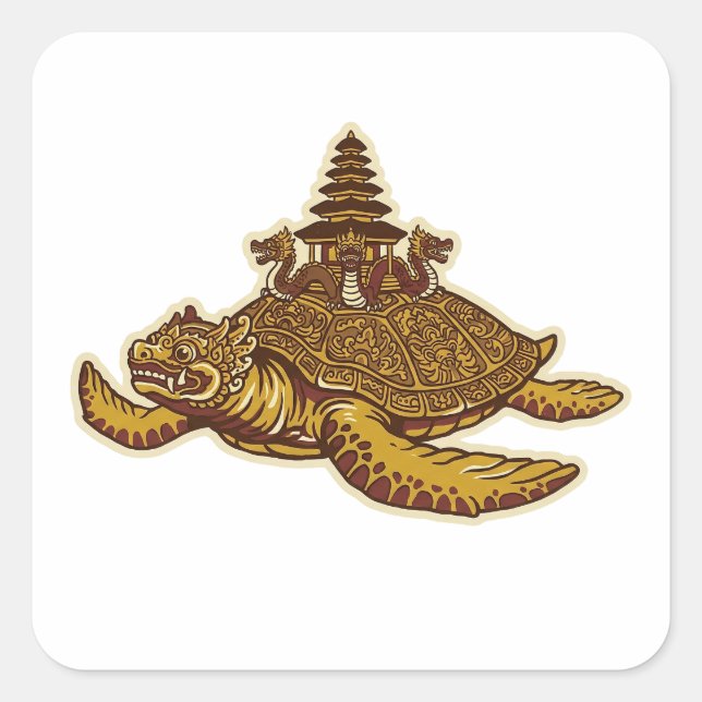 Sticker Carré Bedawang Nala (Devant)