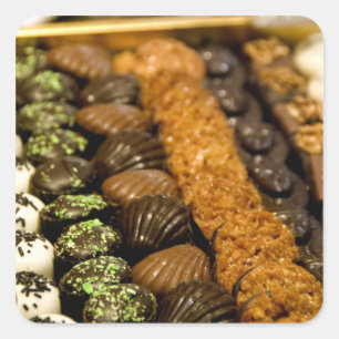 Sticker Carré Belgique, Bruxelles. Belgique célèbre pour son m