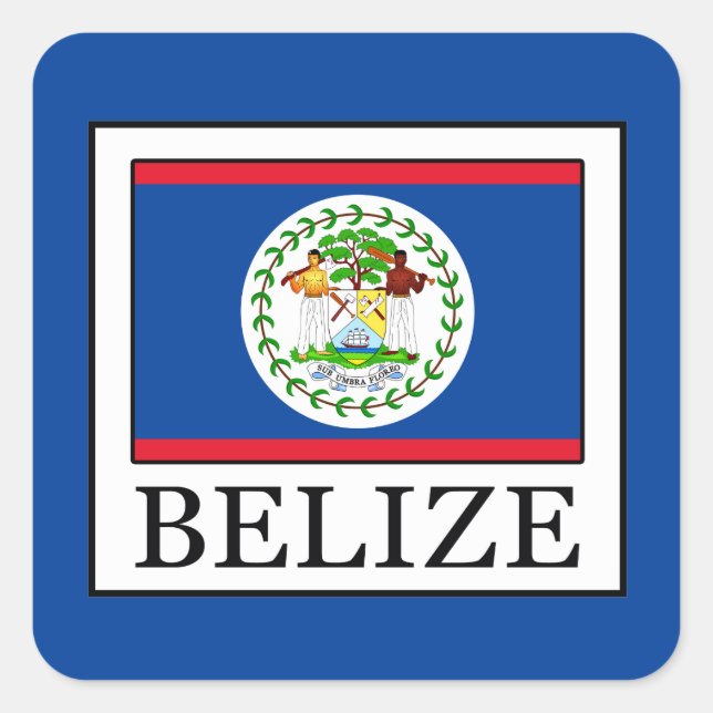 Sticker Carré Belize (Devant)