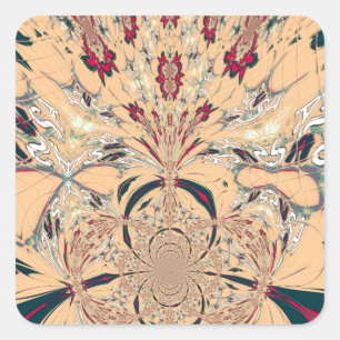 Sticker Carré Belle Arches extraordinaires design Art