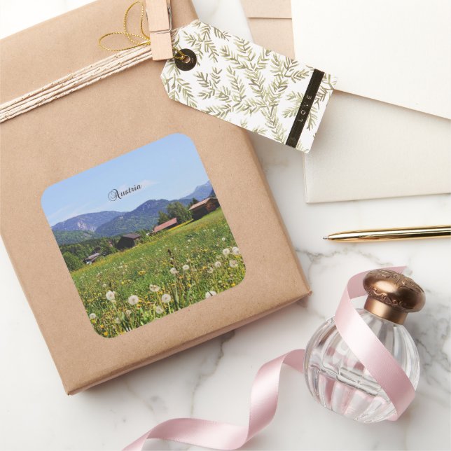 Sticker Carré Belle Autriche (Cadeaux)