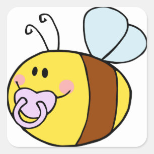 Sticker Carré Belle Bee