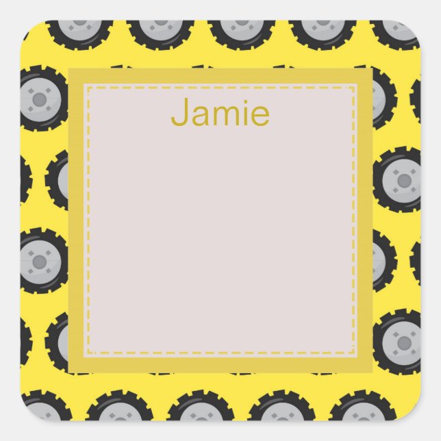 Sticker Carré Belle construction (Devant)