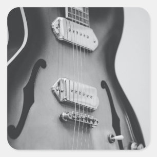 Sticker Carré Belle guitare acoustique