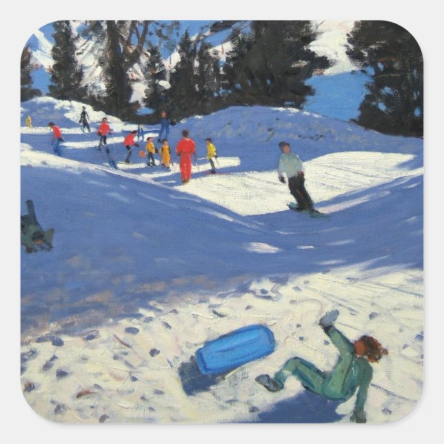 Sticker Carré Belle Plagne (Devant)