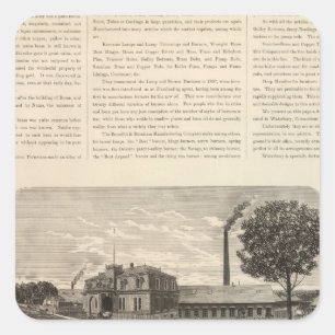 Sticker Carré Benedict et Burnham Manfacturing Company