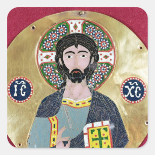 Sticker Carré Bénédiction du Christ, 10e-11e siècle