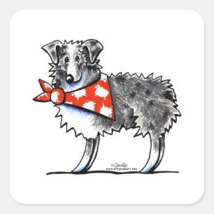 Sticker Carré Berger australien AUSSIE-M