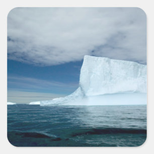 Sticker Carré Bergs de glace au large de la pointe sud du sud 2