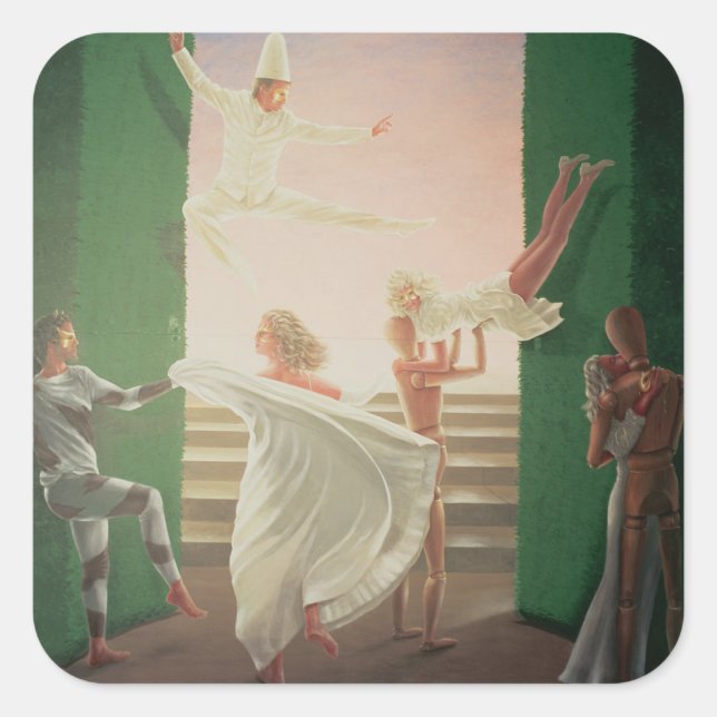 Sticker Carré Berkley House Murals - 3 (Devant)