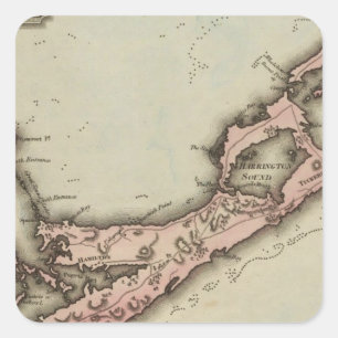 Sticker Carré Bermudes