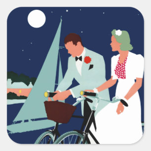 Sticker Carré Bermudes