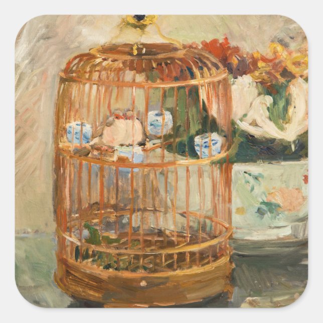 Sticker Carré Berthe Morisot - La Cage (Devant)