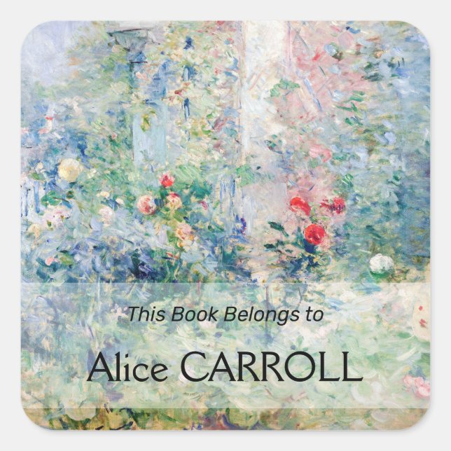 Sticker Carré Berthe Morisot - Le jardin à Bougival (Devant)