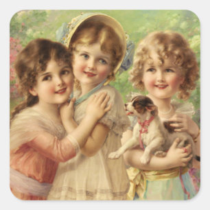 Sticker Carré Best of Friends par Émile Vernon