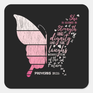 Sticker Carré Beurre de jumelage de la famille de sensibilisatio