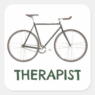 Sticker Carré Bicycle thérapeutique